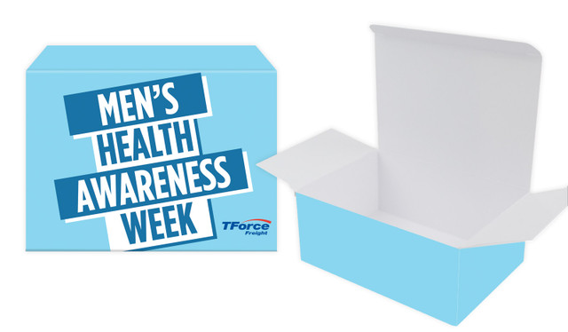 Angled Banner Men's Health / Movember Personalised Tuck Gift Box