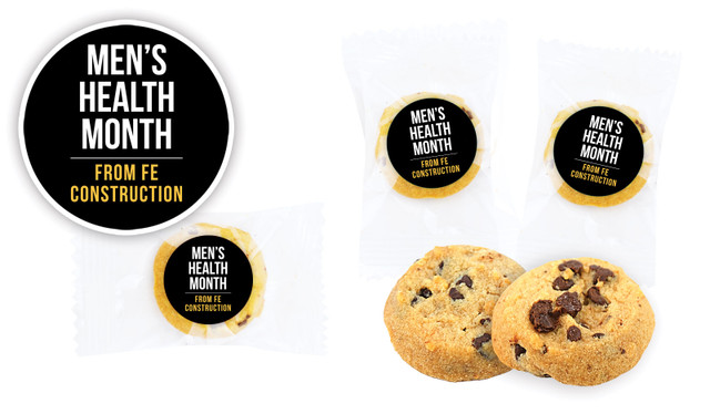 Bold Black Men's Health / Movember Personalised Bite-Size Cookie 5g