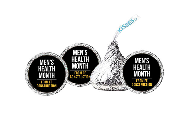 Bold Black Men's Health / Movember Personalised Hersheys Kisses