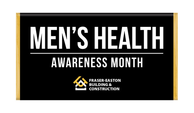 Bold Black Men's Health / Movember Custom Chocolate Bars