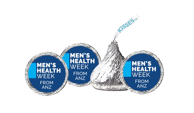 Company Colours Men's Health / Movember Personalised Hersheys Kisses