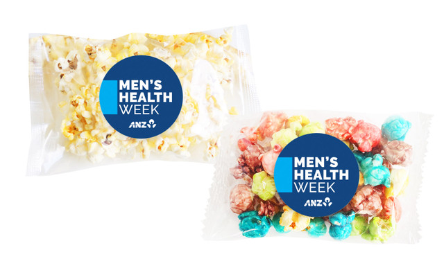Company Colours Men's Health / Movember Personalised Popcorn Bag