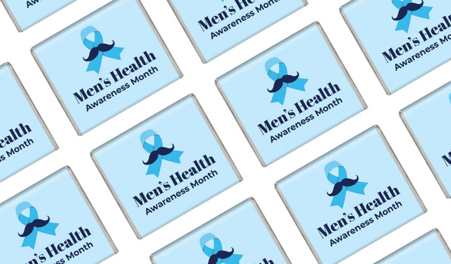 Moustache Ribbon Men's Health / Movember Personalised Mini Chocolates