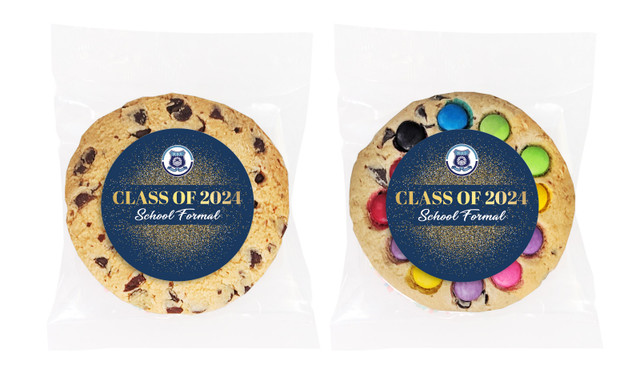 Confetti School Formal Personalised Cookie