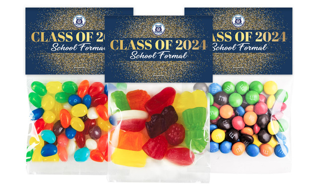 Confetti School Formal Custom Lolly Bag With Topper