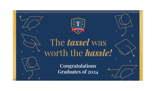 Tumbling Hats Graduation Chocolate Bars