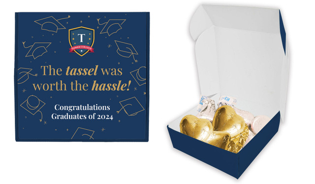 Tumbling Hats Personalised Graduation Hugs & Kisses Box