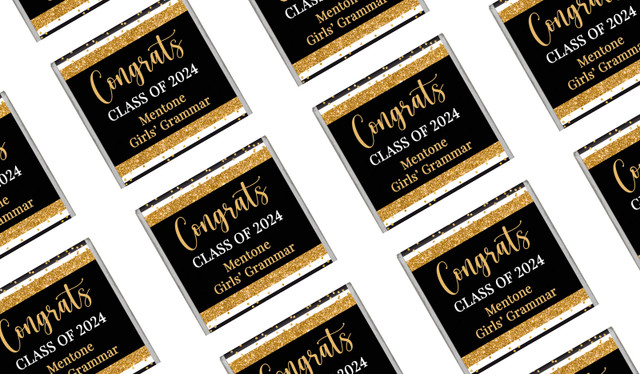 Confetti Stripe Graduation Mini Chocolates