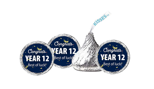 Flying Confetti Graduation Custom Hershey's Kisses