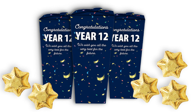 Flying Confetti Personalised Graduation Chocabox Favour Boxes