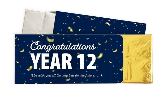 Flying Confetti Personalised Graduation Chocolate Bar In A Box
