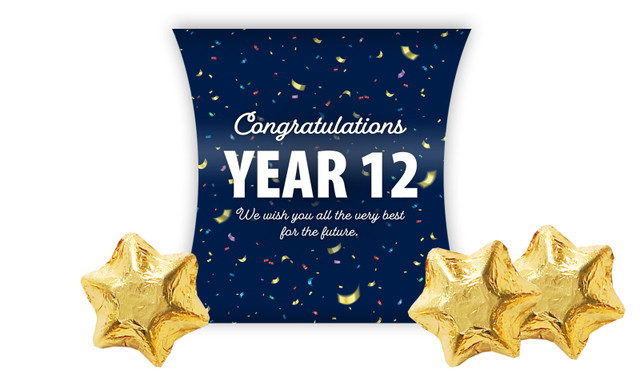 Flying Confetti Personalised Graduation Pillow Boxes