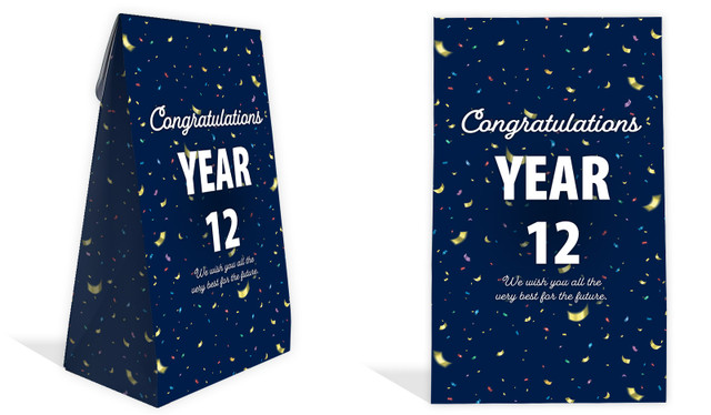 Flying Confetti Personalised Graduation Gusset Favour Bag