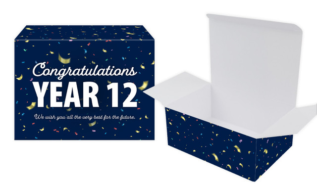 Flying Confetti Personalised Graduation Tuck Gift Box