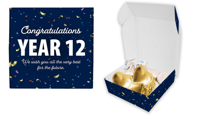 Flying Confetti Personalised Graduation Hugs & Kisses Box