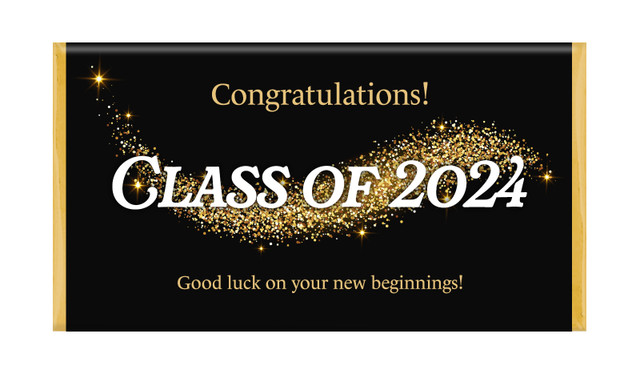 Gold Dust Graduation Chocolate Bars