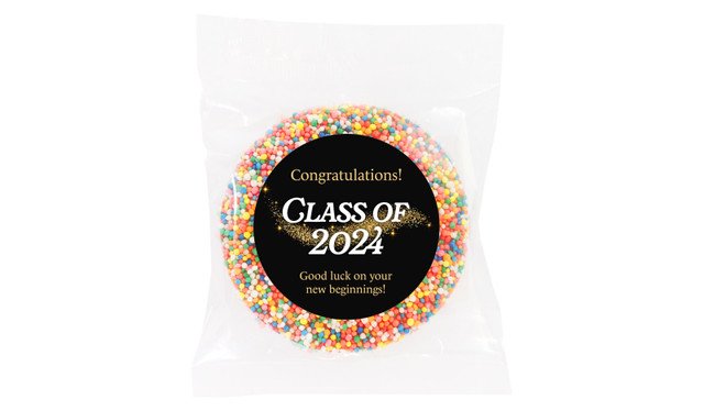 Gold Dust Graduation Personalised Chocolate Freckle