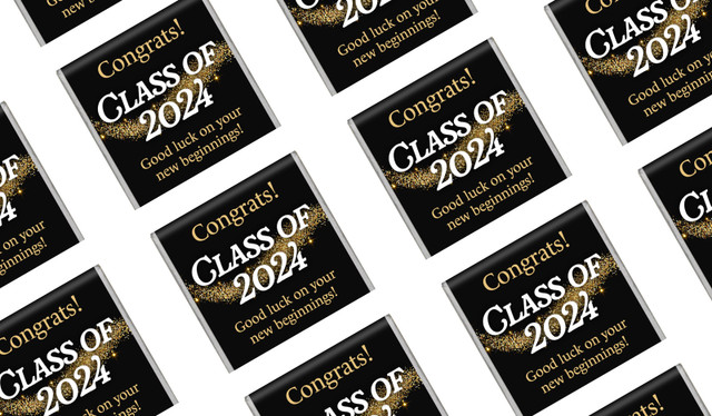 Gold Dust Graduation Mini Chocolates