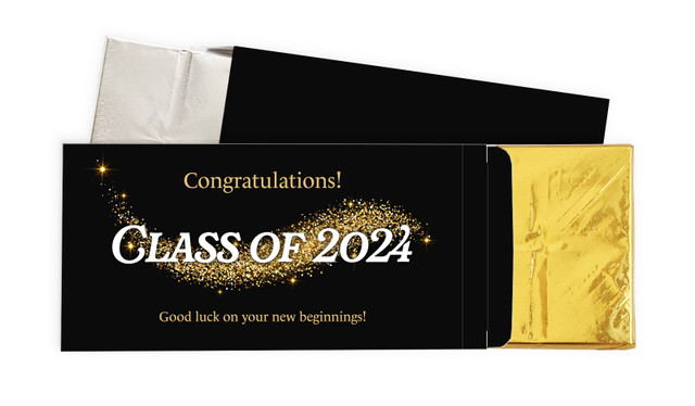 Gold Dust Personalised Graduation Chocolate Bar In A Box