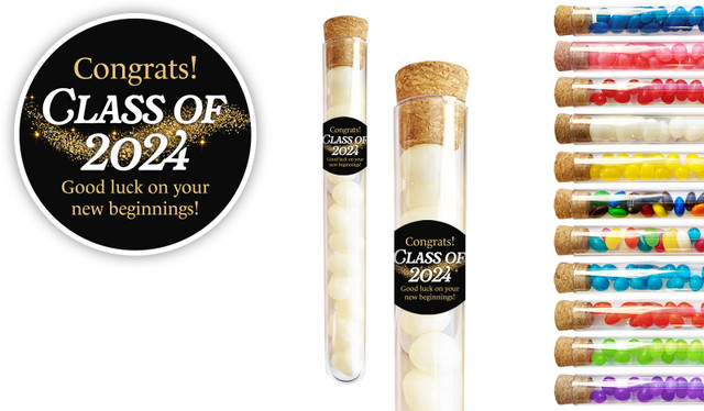 Gold Dust Personalised Graduation Test Tubes