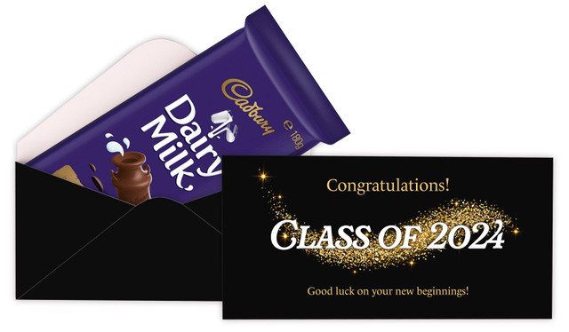 Gold Dust Personalised Graduation Cadbury Bar Box (Box Only)