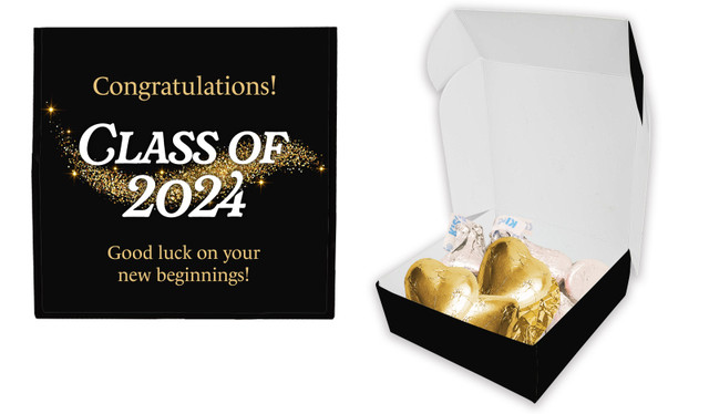 Gold Dust Personalised Graduation Hugs & Kisses Box