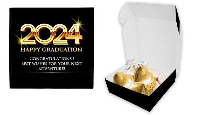 Golden Numbers Personalised Graduation Hugs & Kisses Box