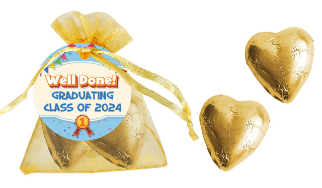 Primary School Personalised Graduation Organza Bags