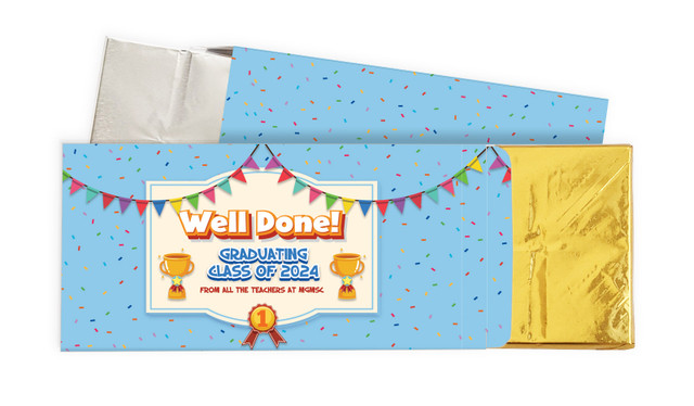 Primary School Personalised Graduation Chocolate Bar In A Box