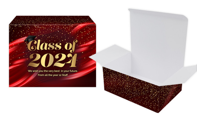 Red Curtain Personalised Graduation Tuck Gift Box