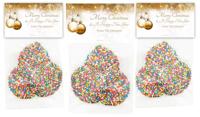 Bronze Baubles Christmas Speckle Bag