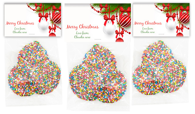 White Christmas Baubles Speckle Bag
