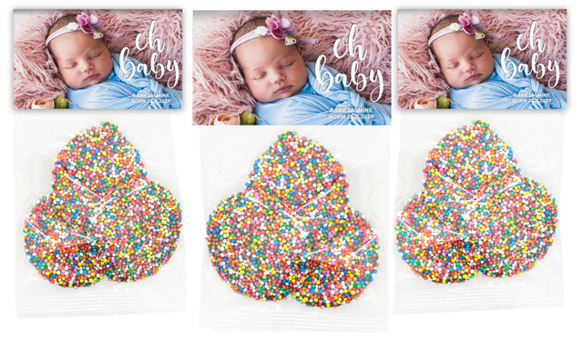 Oh Baby Birth Announcement Custom Speckle Bags