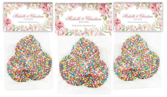 Classic Rose Border Personalised Speckle Bag