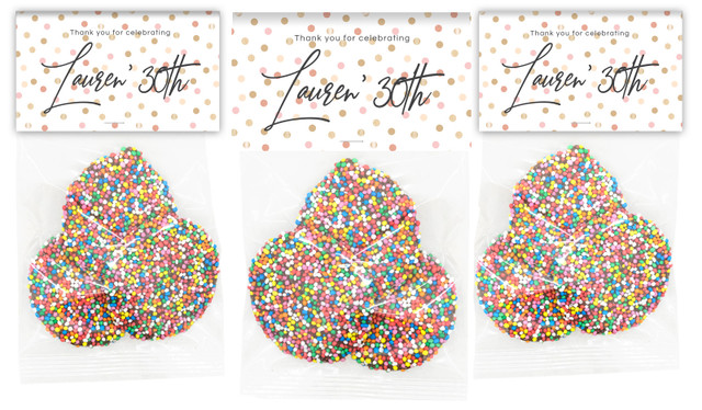 Metallic Confetti Personalised Speckle Bags