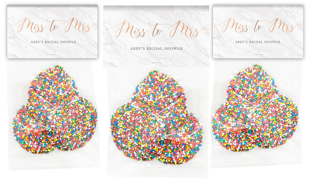 Miss to Mrs Personalised Bridal Shower Speckle Bag
