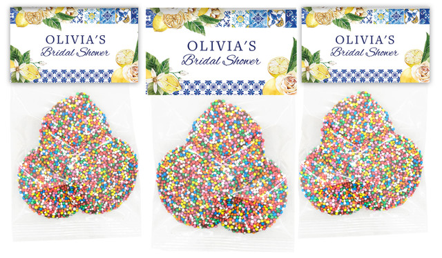 Mediterranean Personalised Bridal Shower Speckle Bag