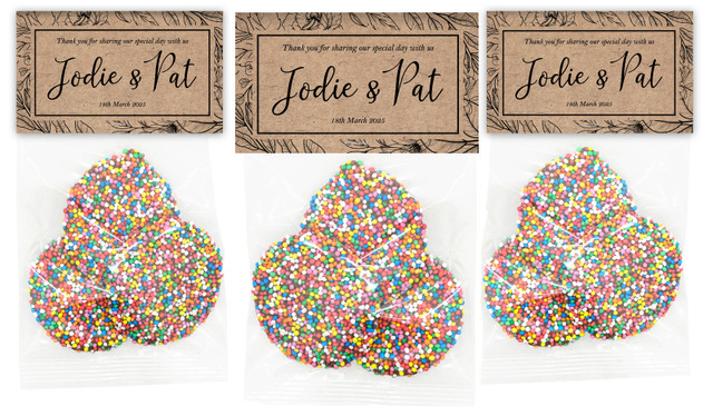 Location-Centric On Kraft Personalised Speckle Bags