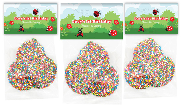 Lady Bug Personalised Birthday Speckle Bag