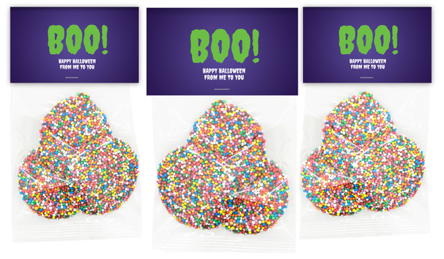 Boo Personalised Halloween Speckle Bag