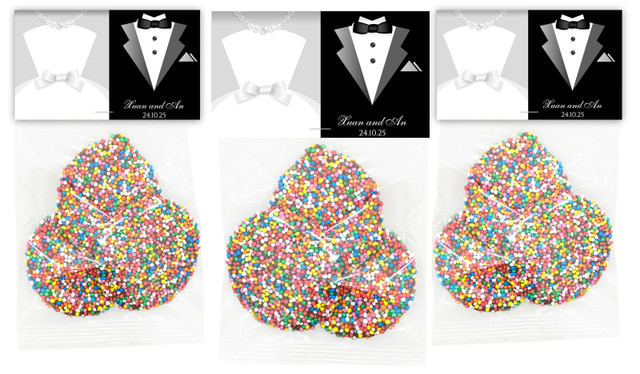 Groom And Bride Dress Wedding Personalised Speckle Bag