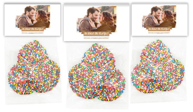 Banner Photo Custom Engagement Speckle Bag