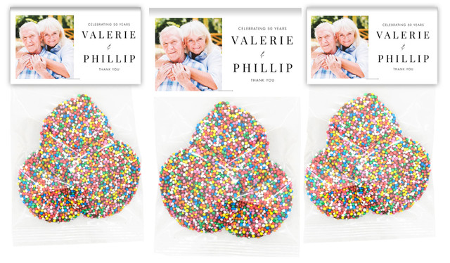 Simple Photo Anniversary Personalised Speckle Bag