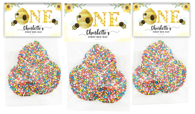 Bee 1st Birthday Personalised Speckle Bag