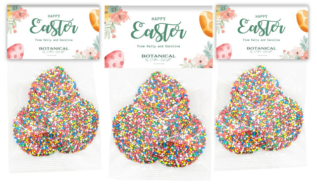 Botanical Eggs Personalised Easter Speckle Bag