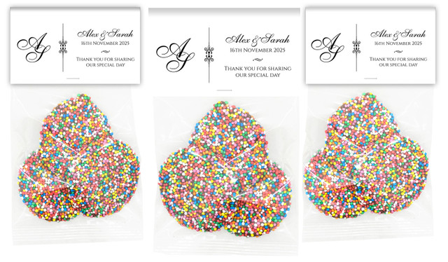 Initials Wedding Personalised Speckle Bag