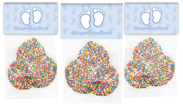 Baby Feet In Blue Baby Shower Speckle Bag