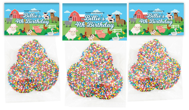 Down The Farm Birthday Party Personalised Speckle Bags