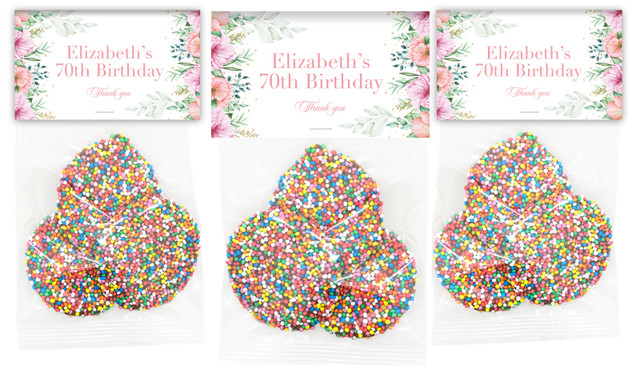 Beautiful Blooms Personalised Speckle Bags