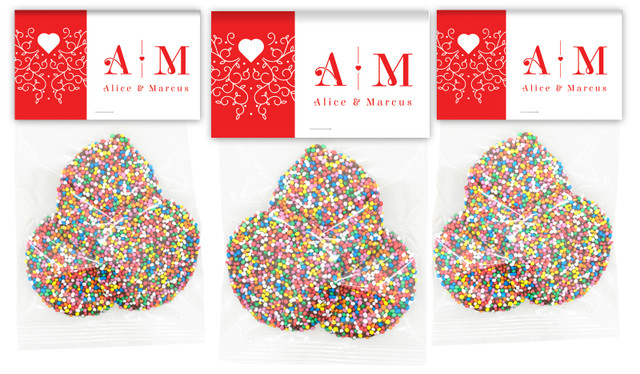 Ornamental Monogram Engagement Personalised Speckle Bag